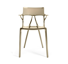 Kartell A.I stol metallic designet af Philippe Starck  fra Kartell